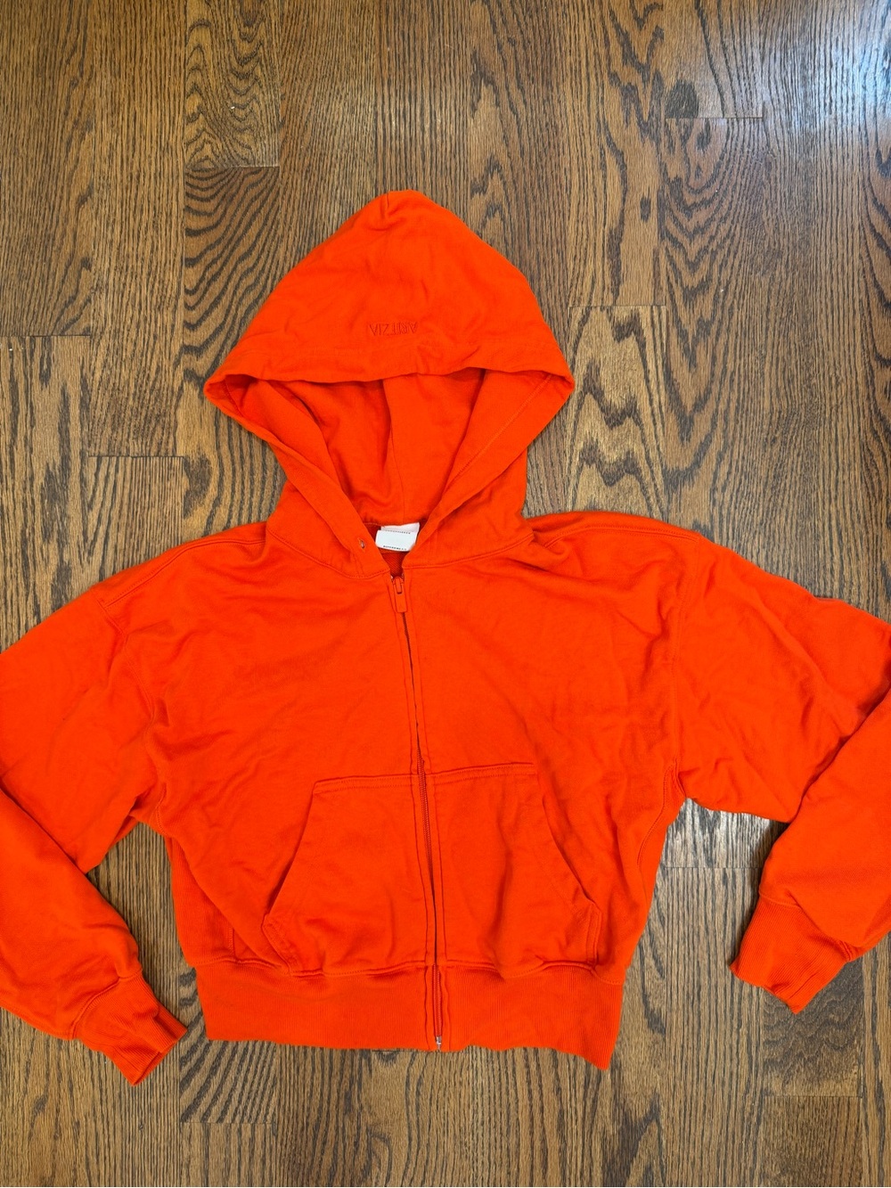 Aritzia Orange Zip Up Jacket